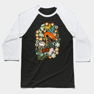 Cute Woodland Creatures Baseball T-Shirt